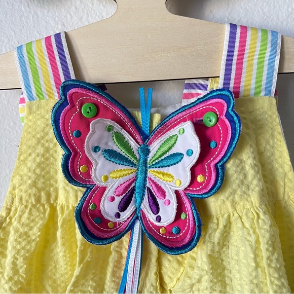 Emily Rose Multicolored Sun Dress with Ruffles Butterflies Bows Little Girls - Picture 5 of 6